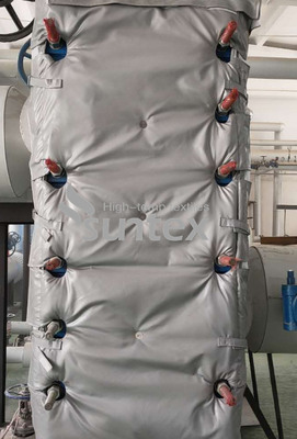 Protetor Fiberglass Insulation Cover do calor para a isolação das flanges e das tubulações