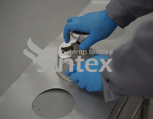 O artesão cola não materiais à prova de fogo de pano da fibra de vidro do silicone para a selagem do tanque