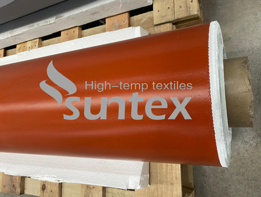 material resistente de alta temperatura de pano do silicone 1000c para tela revestida da fibra de vidro