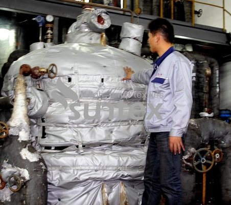Protetor Fiberglass Insulation Cover do calor para a isolação tela da isolação térmica das flanges e das tubulações