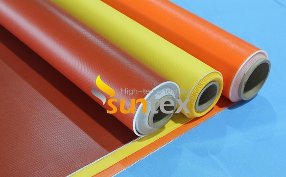 O silicone da isolação térmica revestiu o pano das telas do vidro de fibra para a tampa geral do painel