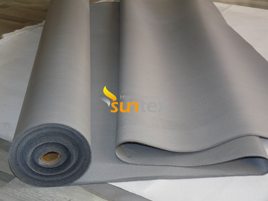 Pano de vidro para a proteção de solda, cortinas da tela do silicone de alta temperatura da isolação térmica do fogo