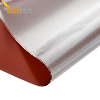 O silicone da resistência térmica 550C revestiu o pano da fibra de vidro da alta temperatura da tela da fibra de vidro