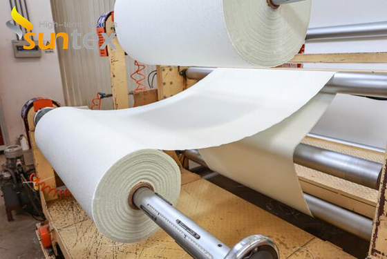 Matéria têxtil de revestimento excelente do silicone da resistência térmica para a tampa térmica industrial