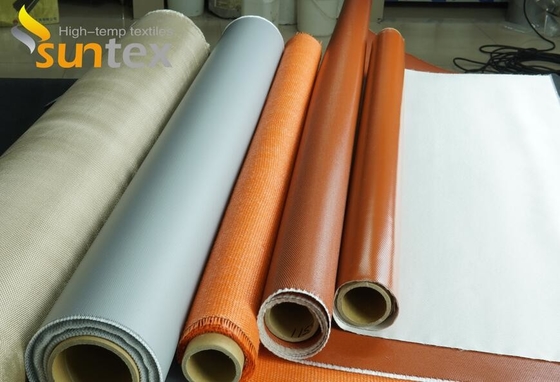 O fabricante Thermal Insulation Silicone de China revestiu a cobertura de solda de pano da fibra de vidro