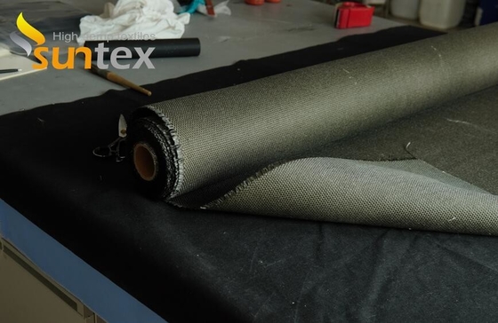 A tela revestida da fibra de vidro do silicone para a tampa da isolação térmica cobre almofadas de colchão