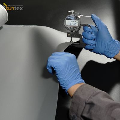 Tecido para cobertores de soldadura de fibra de vidro de silicone