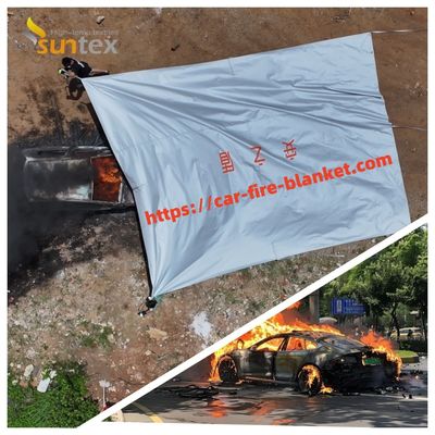 Cobertura de incêndio de carro Suntex Pro e Fibra de vidro Tecido + revestimento retardador de chama em ambos os lados