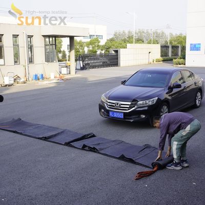 Cobertor para Incêndio de Carro Grande 6x8m Resistente a Altas Temperaturas para Emergências em Postos de Gasolina e Veículos Elétricos