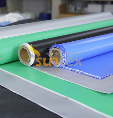 Grey Thermal Fireproof Silicone Rubber Coated Fiberglass Cloth Insulating Heat Resistant Silicone Fiberglass Fabric