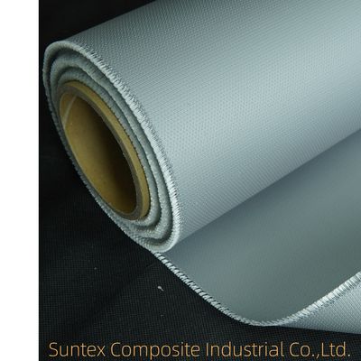 Tecido de fibra de vidro revestido com silicone durável E-Glass Resistente a altas temperaturas Fibra de vidro de silicone