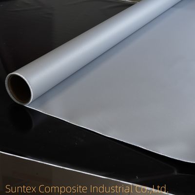 Tecido de silicone de alta temperatura resistente ao fogo Tecido de fibra de vidro revestido de silicone resistente ao fogo Tecido de fibra