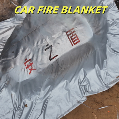 Cobertor para carro elétrico cinza, resistente ao fogo, 550℃-1000℃