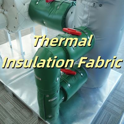 Customizable Thermal Insulation Fabric made from glass fiber and silicone rubber coating suitable for reusable insulation blankets and pads