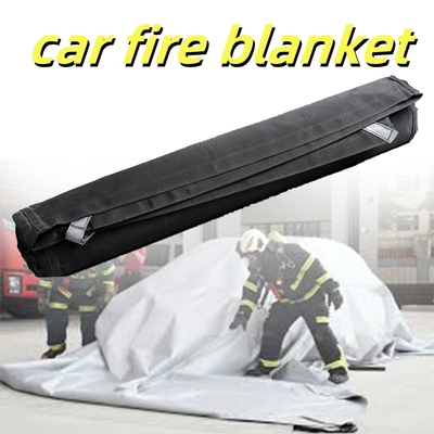 Cobertor cinza para incêndio em carros elétricos com resistência térmica de 550℃