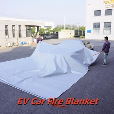 EV Fire Blanket Cinza 550°C/1000°C Resistência térmica para incêndios de baterias de lítio