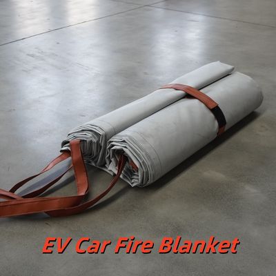 EV Car Fire Blanket Gray 550℃ Thermal Resistance for Lithium Battery Fires