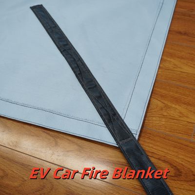 EV Car Fire Blanket Gray 550℃ Thermal Resistance for Lithium Battery Fires