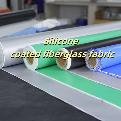 Silicone Coated Fiberglass Fabric 400 g/sqm -50C to 500C Fire Retardant