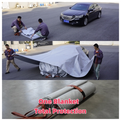 Cobertor Anti-Fogo para Veículos Elétricos Cinza Resistência Térmica para Incêndios de Baterias de Lítio