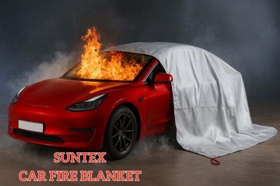 Flame-Retardant EV Car Fire Blanket with 550℃/1000℃ Thermal Resistance for Oxygen Deprivation Fire Control