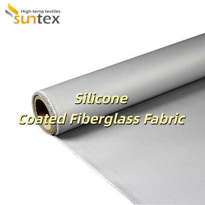 Alkali Free Water Repellent Silicone Coated Fiberglass Fabric with Temperature Resistance -50°C to 500°C for Electrical Enclosures
