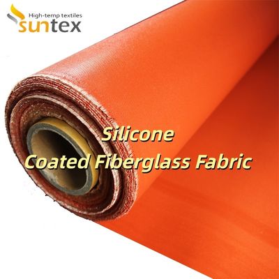 Double Sided Silicone Coated Fiberglass Fabric Alkali Free Grey Color Fireproof Thermal Insulation Cloth