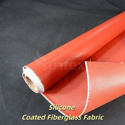 Flexible Weatherproof Water Repellent Silicone Coated Fiberglass Fabric for Thermal Barrier Applications