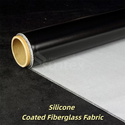 0.3 mm Espessura 400 g/m2 Peso Tecido revestido de fibra de vidro de silicone com 1 / 1,2 / 1,5 metros de largura