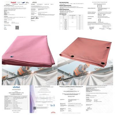 Cobertor de Solda com Resistência a Temperatura de 1000°F, Espessura de 16 Mil, 17 Oz, Cobertor à Prova de Fogo