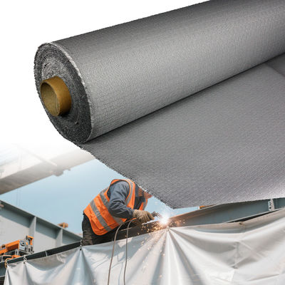 Fireproof PU Coated Fiberglass Fabric with Customizable Widths Blue Black Color and Twill Weave for Thermal Insulation