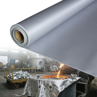 Silicone Coated Fiberglass Fabric with 260℃ Heat Resistance 400 g/sqm Weight and 0.3 mm Thickness for Thermal Insulation