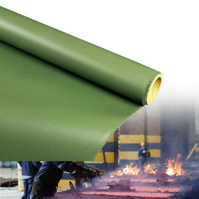 Fireproof Silicone Coated Fiberglass Fabric with Sparks Resistance and Alkali Free Grey Color for Welding Protection