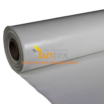 Weatherproof Water Repellent Silicone Coated Fiberglass Fabric with 50 m / 100 m Roll Length for High Temperature Applications