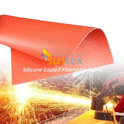 Fireproof Heat Resistant Silicone Coated Fiberglass Fabric 850g/m2 for High Temperature Applications