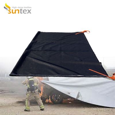 Industrial-Grade EV Car Fire Blanket with 550℃/1000℃ Thermal Resistance and Oxygen Deprivation for Fire Safety