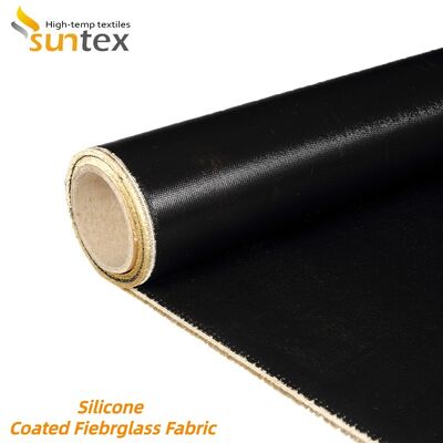 Double Side Silicone Coated Fiberglass Fabric Fireproof Waterproof High Silica Fiberglass Cloth for Industrial Use