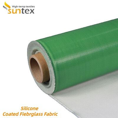 Weather Resistant Fireproof Silicone Coated Fiberglass Fabric - 850g/m2 High Silica Fiberglass Cloth for Outdoor & Chemical Environments
