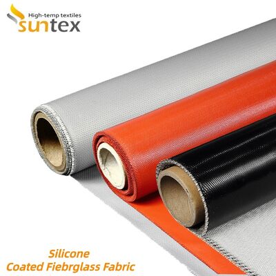 Waterproof Fireproof Silicone Coated Fiberglass Fabric High Silica Fiberglass Cloth 850g/m2