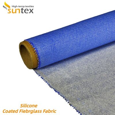 Fireproof Silicone Coated Fiberglass Fabric with High Temperature Resistance (-70~260℃) and Chemical Corrosion Protection
