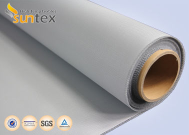 telas protetoras do fogo de 0.4mm Grey Polyurethane Fiberglass Cloth 60min usadas para o fogo e as cortinas de fumo