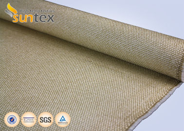 O Vermiculite resistente amarelo da tela do rolo da cobertura da soldadura da fibra de vidro da chama/fogo da faísca revestiu