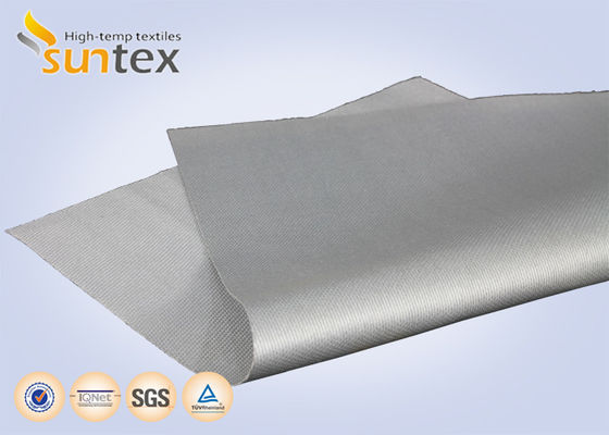 Fire & Smoke Curtain Material: 0.6mm Grey Aluminum Pigmented FPFs