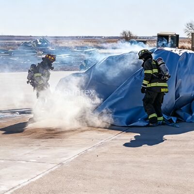 Cobertor para Incêndio de Carro da Série Suntex com Resistência Térmica de 550℃/1000℃ para Privação de Oxigênio em Cinza