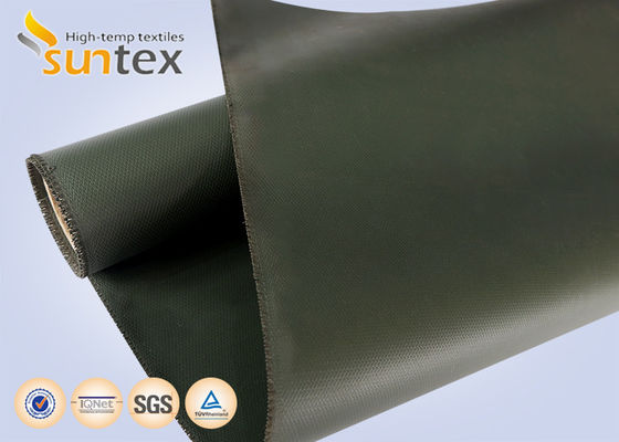 Cortinas de incêndio Um material: Anti-ambiente, tecido revestido de fibra de vidro revestido de silicone resistente à chama