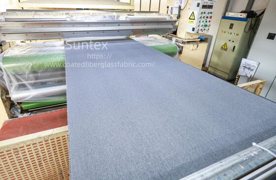 Tecido de fibra de vidro revestido com silicone de alta resistência à prova de fogo com resistência à corrosão química