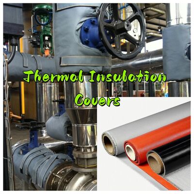 Tecido para cortina corta-fogo certificado EN-13501 com resistência a temperatura de 550°C e espessura de 0,6mm para proteção contra fogo e fumaça