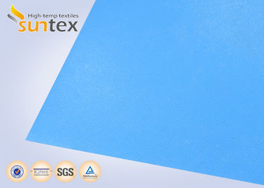 Tela revestida da fibra de vidro do silicone azul para revestimentos & tampas da isolação térmica