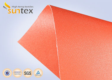 Fireproof Silicone Coated Fiberglass Fabric with Temperature Range -50°C to 500°C, 400 g/sqm Weight, and 0.3 mm Thickness for Industrial Insulation