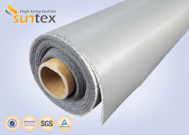 tela da fibra de vidro do revestimento da resistência de fogo de pano do silicone 560g para a cortina à prova de fogo